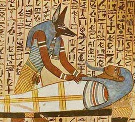Anubis was a god associated with death