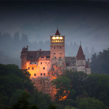 Bran Castle at night