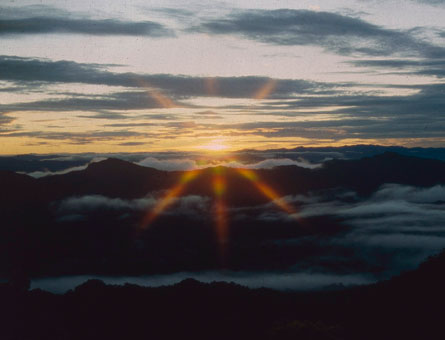 Sunrise over Bukit Pagon