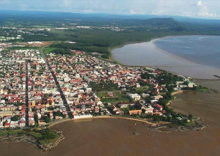 The capital city of Cayenne