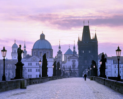 Charles Bridge at dusk