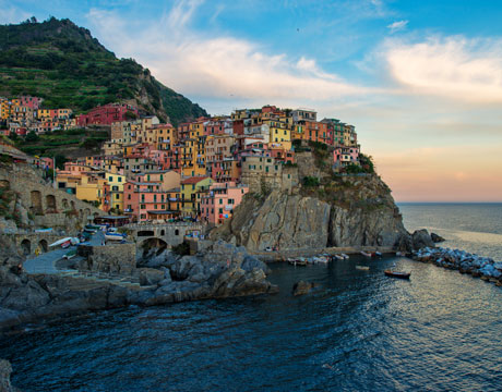 The beautiful Cinque Terre town In the Italian Riviera