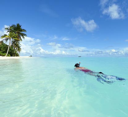 Snorkeling in the Maldives