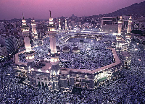 Mecca at night