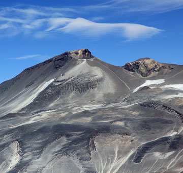 Ojos del Salado, the highest volcano on Earth