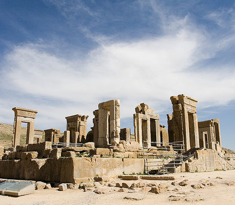 The ancient ruins of Persepolis