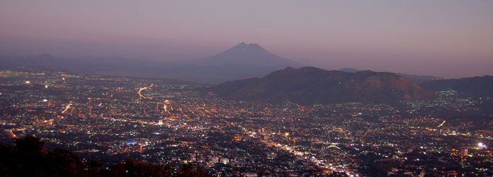 San Salvador by night