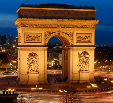 The Arc de Triomphe